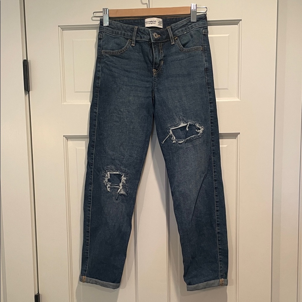 Abercrombie Kids Blue Boyfriend Jeans